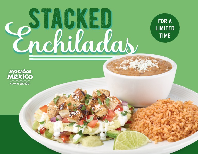 Stacked Enchiladas. For a limited time.
